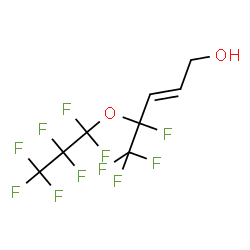 ChemSpider 2D Image | (2E)-4,5,5,5-Tetrafluoro-4-(heptafluoropropoxy)-2-penten-1-ol | C8H5F11O2