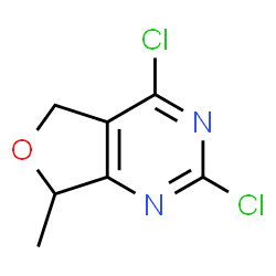 ChemSpider 2D Image | 2,4-Dichloro-7-methyl-5,7-dihydrofuro[3,4-d]pyrimidine | C7H6Cl2N2O