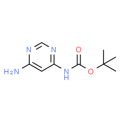 ChemSpider 2D Image | Tert-butyl (6-aminopyrimidin-4-yl)carbamate | C9H14N4O2