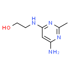 ChemSpider 2D Image | 2-((6-Amino-2-methylpyrimidin-4-yl)amino)ethanol | C7H12N4O