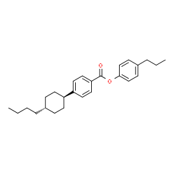 ChemSpider 2D Image | 4-Propylphenyl 4-(trans-4-butylcyclohexyl)benzoate | C26H34O2