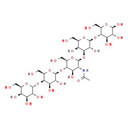 ChemSpider 2D Image | alpha-D-Galp-(1->4)-beta-D-Galp-(1->4)-beta-D-GlcpNAc-(1->3)-beta-D-Galp-(1->4)-beta-DGlcp | C32H55NO26