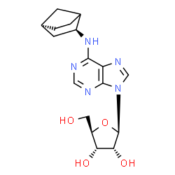 ChemSpider 2D Image | N-[(2S)-Bicyclo[2.2.1]hept-2-yl]adenosine | C17H23N5O4