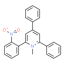 ChemSpider 2D Image | 1-Methyl-2-(2-nitrophenyl)-4,6-diphenylpyridinium | C24H19N2O2