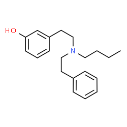 ChemSpider 2D Image | 3-{2-[Butyl(2-phenylethyl)amino]ethyl}phenol | C20H27NO