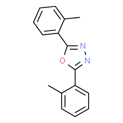 ChemSpider 2D Image | 2,5-Bis(2-methylphenyl)-1,3,4-oxadiazole | C16H14N2O