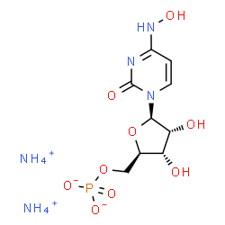 ChemSpider 2D Image | Diammonium N-hydroxy-5'-O-phosphonatocytidine | C9H20N5O9P