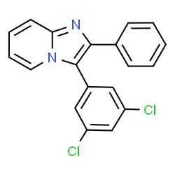 ChemSpider 2D Image | 3-(3,5-Dichlorophenyl)-2-phenylimidazo[1,2-a]pyridine | C19H12Cl2N2
