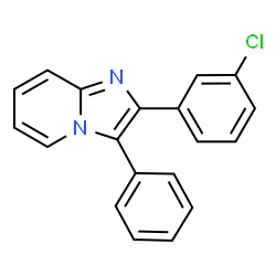 ChemSpider 2D Image | 2-(3-Chlorophenyl)-3-phenylimidazo[1,2-a]pyridine | C19H13ClN2