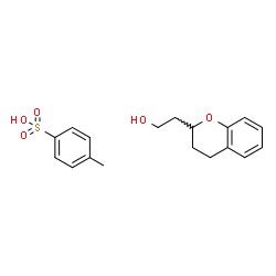 ChemSpider 2D Image | 2-(3,4-Dihydro-2H-chromen-2-yl)ethanol - 4-methylbenzenesulfonic acid (1:1) | C18H22O5S