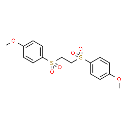ChemSpider 2D Image | 1,1'-(1,2-Ethanediyldisulfonyl)bis(4-methoxybenzene) | C16H18O6S2