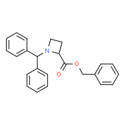 ChemSpider 2D Image | Benzyl 1-benzhydryl-2-azetidinecarboxylate | C24H23NO2