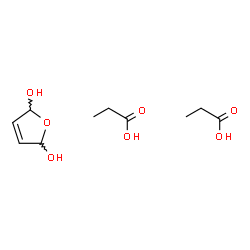 ChemSpider 2D Image | Propanoic acid - 2,5-dihydro-2,5-furandiol (2:1) | C10H18O7