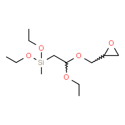 ChemSpider 2D Image | Diethoxy[2-ethoxy-2-(2-oxiranylmethoxy)ethyl]methylsilane | C12H26O5Si