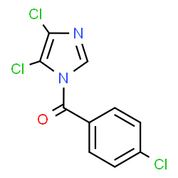 ChemSpider 2D Image | (4-Chlorophenyl)(4,5-dichloro-1H-imidazol-1-yl)methanone | C10H5Cl3N2O