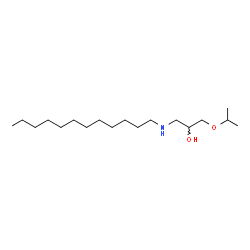 ChemSpider 2D Image | 1-(Dodecylamino)-3-isopropoxy-2-propanol | C18H39NO2
