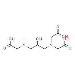 ChemSpider 2D Image | N-{3-[Bis(carboxymethyl)amino]-2-hydroxypropyl}-N-methylglycine | C10H18N2O7