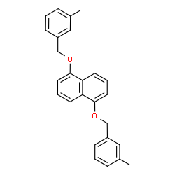 ChemSpider 2D Image | 1,5-Bis[(3-methylbenzyl)oxy]naphthalene | C26H24O2