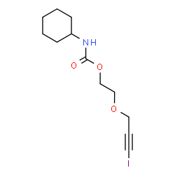 ChemSpider 2D Image | 2-[(3-Iodo-2-propyn-1-yl)oxy]ethyl cyclohexylcarbamate | C12H18INO3