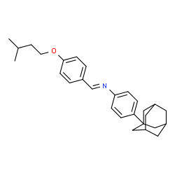 ChemSpider 2D Image | (E)-N-[4-(Adamantan-1-yl)phenyl]-1-[4-(3-methylbutoxy)phenyl]methanimine | C28H35NO