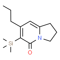 ChemSpider 2D Image | 7-Propyl-6-(trimethylsilyl)-2,3-dihydro-5(1H)-indolizinone | C14H23NOSi