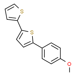 ChemSpider 2D Image | 5-(4-Methoxyphenyl)-2,2'-bithiophene | C15H12OS2