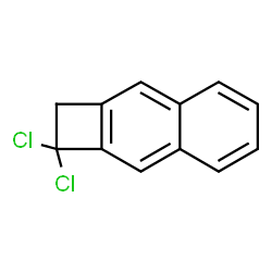 ChemSpider 2D Image | 1,1-Dichloro-1,2-dihydrocyclobuta[b]naphthalene | C12H8Cl2
