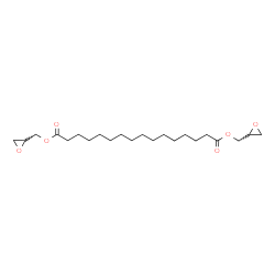 ChemSpider 2D Image | Bis(2-oxiranylmethyl) hexadecanedioate | C22H38O6