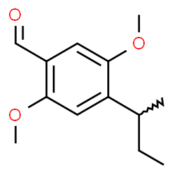 ChemSpider 2D Image | 4-sec-Butyl-2,5-dimethoxybenzaldehyde | C13H18O3