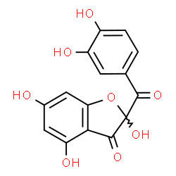 ChemSpider 2D Image | 2-(3,4-Dihydroxybenzoyl)-2,4,6-trihydroxy-1-benzofuran-3(2H)-one | C15H10O8
