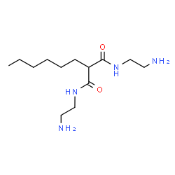 ChemSpider 2D Image | N,N'-Bis(2-aminoethyl)-2-hexylmalonamide | C13H28N4O2