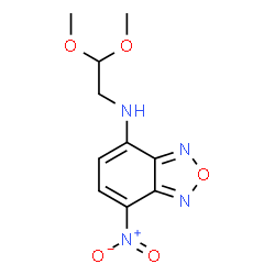 ChemSpider 2D Image | N-(2,2-Dimethoxyethyl)-7-nitro-2,1,3-benzoxadiazol-4-amine | C10H12N4O5