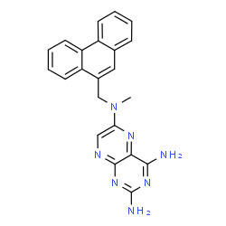ChemSpider 2D Image | N~6~-Methyl-N~6~-(9-phenanthrylmethyl)-2,4,6-pteridinetriamine | C22H19N7