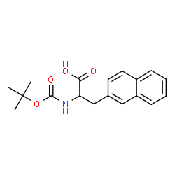 ChemSpider 2D Image | N-T-BOC-D-3-(2-NAPHTHYL)ALANINE | C18H21NO4