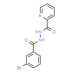 ChemSpider 2D Image | N'-(3-Bromobenzoyl)-2-pyridinecarbohydrazide | C13H10BrN3O2