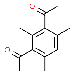 ChemSpider 2D Image | 1,1'-(2,4,6-Trimethyl-1,3-phenylene)diethanone | C13H16O2