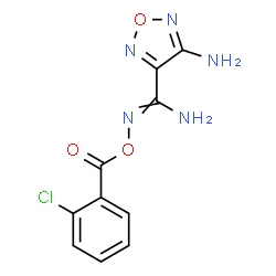 ChemSpider 2D Image | 4-Amino-N'-[(2-chlorobenzoyl)oxy]-1,2,5-oxadiazole-3-carboximidamide | C10H8ClN5O3