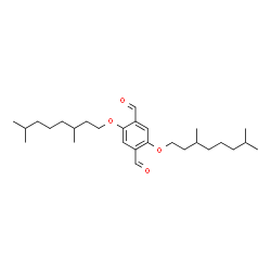 ChemSpider 2D Image | 2,5-bis-(3,7-Dimethyloctyloxy)terephthalaldehyde | C28H46O4