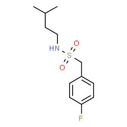 ChemSpider 2D Image | 1-(4-Fluorophenyl)-N-(3-methylbutyl)methanesulfonamide | C12H18FNO2S