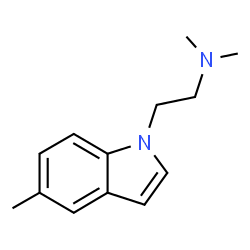 ChemSpider 2D Image | N,N-Dimethyl-2-(5-methyl-1H-indol-1-yl)ethanamine | C13H18N2