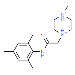 ChemSpider 2D Image | 1-[2-(Mesitylamino)-2-oxoethyl]-4-methylpiperazinediium | C16H27N3O
