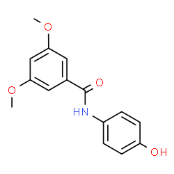 ChemSpider 2D Image | N-(4-Hydroxyphenyl)-3,5-dimethoxybenzamide | C15H15NO4
