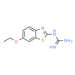 ChemSpider 2D Image | N-(6-ethoxy-1,3-benzothiazol-2-yl)guanidine | C10H12N4OS