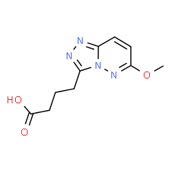ChemSpider 2D Image | 4-(6-methoxy-[1,2,4]triazolo[4,3-b]pyridazin-3-yl)butanoic acid | C10H12N4O3