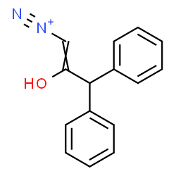 ChemSpider 2D Image | 2-Hydroxy-3,3-diphenyl-1-propene-1-diazonium | C15H13N2O