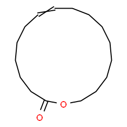 ChemSpider 2D Image | Oxacycloheptadec-8-en-2-one | C16H28O2