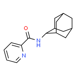 ChemSpider 2D Image | N-(Adamantan-2-yl)-2-pyridinecarboxamide | C16H20N2O