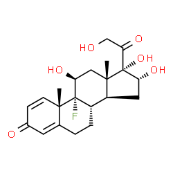 ChemSpider 2D Image | Triamcinolone | C21H27FO6