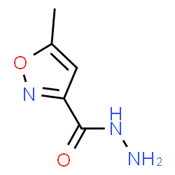 ChemSpider 2D Image | 5-methyl-3-isoxazolecarbohydrazide | C5H7N3O2