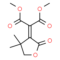 ChemSpider 2D Image | Dimethyl (4,4-dimethyl-2-oxodihydro-3(2H)-furanylidene)malonate | C11H14O6